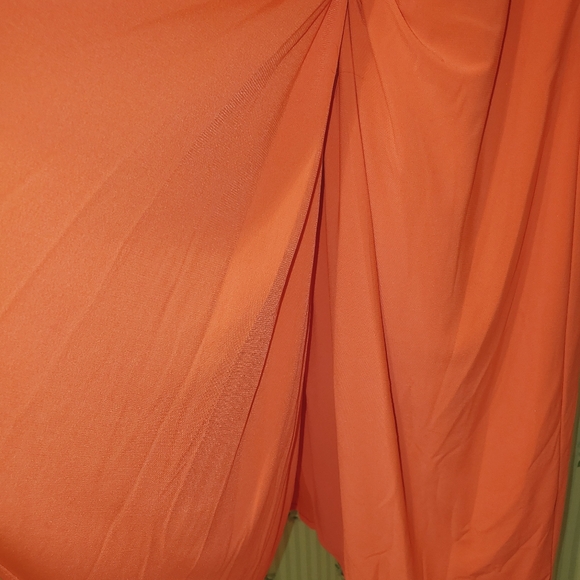 Hailey Adrianna Papell strapless orange party dress sz 4 - Picture 10 of 16